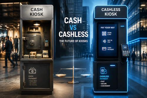 تفاوت کیوسک نقدی و Cashless – کدام برای کسبوکار شما بهتر است؟