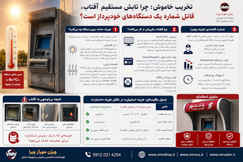 چرا دستگاه ATM زیر نور مستقیم خراب میشود؟